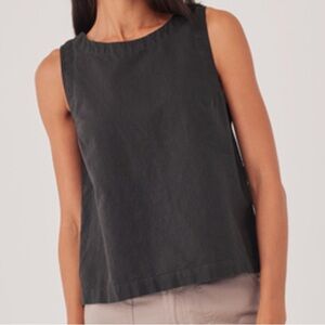 Linen/organic cotton tank